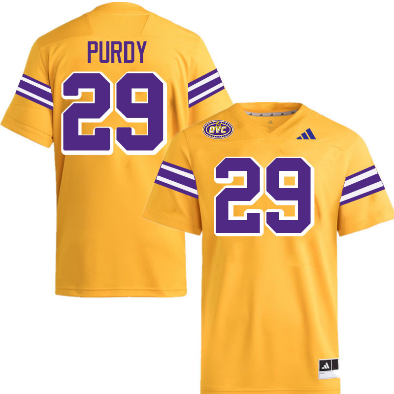 Tennessee Tech Golden Eagles #29 Kaleb Purdy College Football Jerseys,Uniforms-Gold